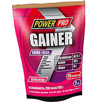 Высокоуглеводный гейнер для набора веса Power Pro Gainer 2000 г