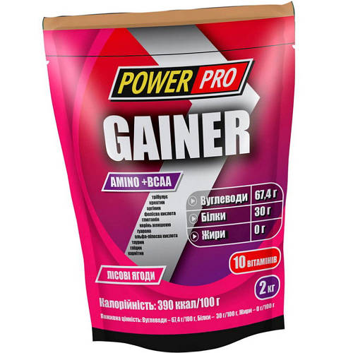 Купить Высокоуглеводный гейнер для набора веса Power Pro Gainer 2000 г ...