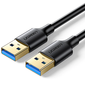 Кабель USB-USB 1м UGREEN, кабель USB 3.0 type A для передачі даних, сумісний з жорстким диском, ноутбуком, DVD