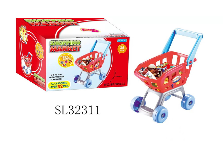 Тачка для супермаркету з набором продуктів 36 предметів DNA-SL32311 A-Toys (DNA-SL32311