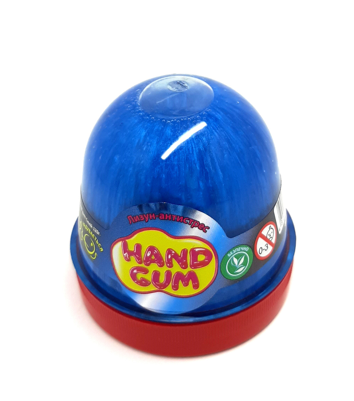 Лізун-антистрес ТМ Mr.Boo "Hand gum Синій" 120г, у баночці 7*6см (24шт)