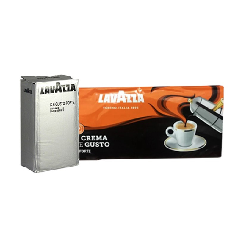 Мелена кава суміш робусти 70% арабіки і 30% Lavazza Espresso Crema e Gusto Forte, 250г. Кава темного обсмажування
