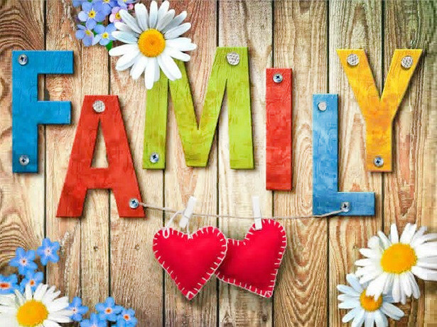 Діамантова мозаїка Моя любима сім'я My-Art TN1093 (30 x 40 см) на підрамнику, фото 1