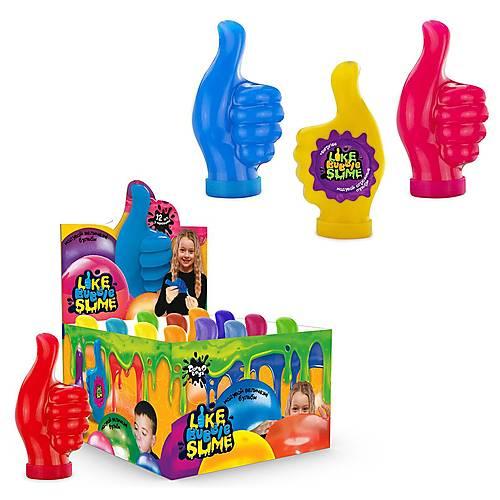 Слайм лизун "LIKE Bubble Slime", українська, в банку 17*5см (12шт)