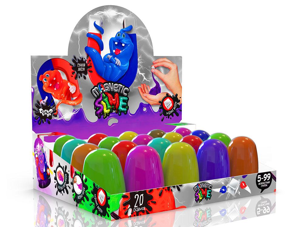 Слайм лизун "Magnetic Slime" колба, рос. (20 шт.)