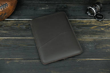 Шкіряний чохол для MacBook Дизайн №30, натуральна шкіра Grand, колір коричневий відтінок Шоколад