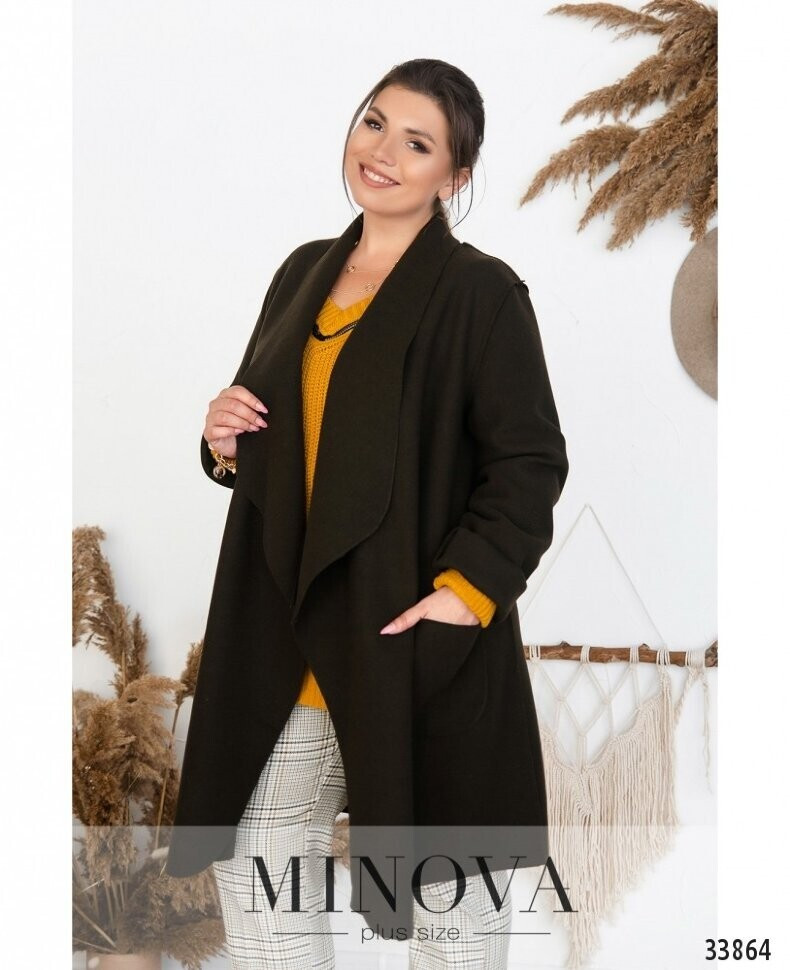 Модное женское пальто Ткань Кашемир 50, 52, 54, 56 размер 50 - фото 3 - id-p1570481014