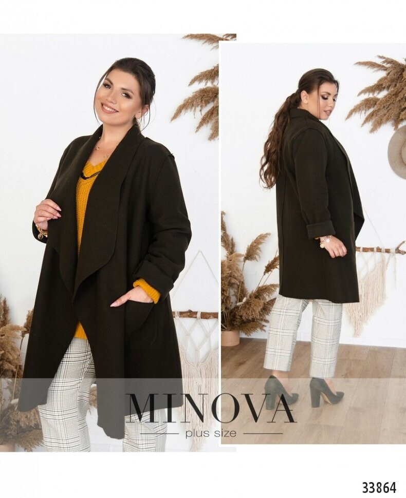Модное женское пальто Ткань Кашемир 50, 52, 54, 56 размер 50 - фото 1 - id-p1570481014