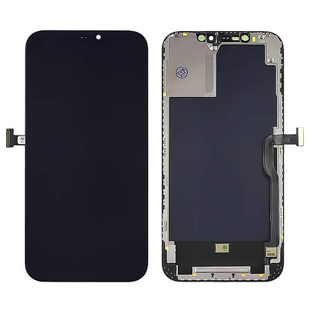 Дисплей (lcd екран) для Apple iPhone 12 Pro Max з чорним тачскріном ZY-IN CELL, фото 2