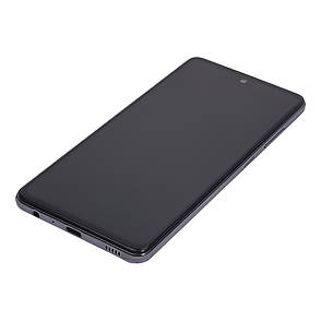 Дисплей (lcd екран) для Samsung A525 Galaxy A52 (2020) з чорним тачскріном і чорною корпусних рамкою OLED, фото 2