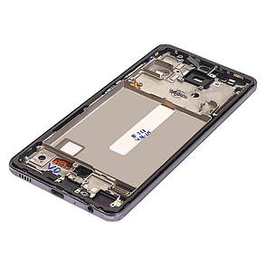 Дисплей (lcd екран) для Samsung A525 Galaxy A52 (2020) з чорним тачскріном і чорною корпусних рамкою OLED, фото 2