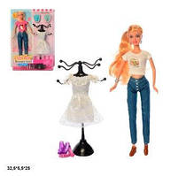 Лялька з нарядом Defa 30см, сукня, вішалка, 2 види, в слюді, 25*32,5*5,5см (24шт)