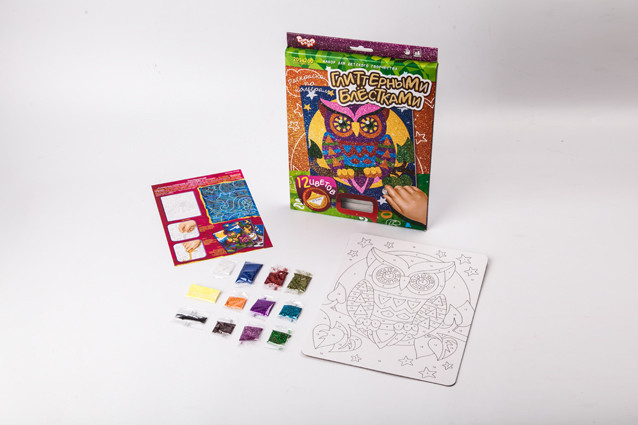 Розмальовка глітером, міні, кор. 29*21*1см (10 шт.), фото 1