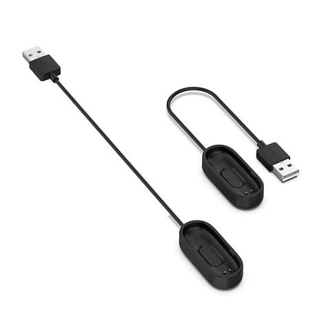 USB кабель для Xiaomi Mi Band 4 0.3 m чорний, фото 2