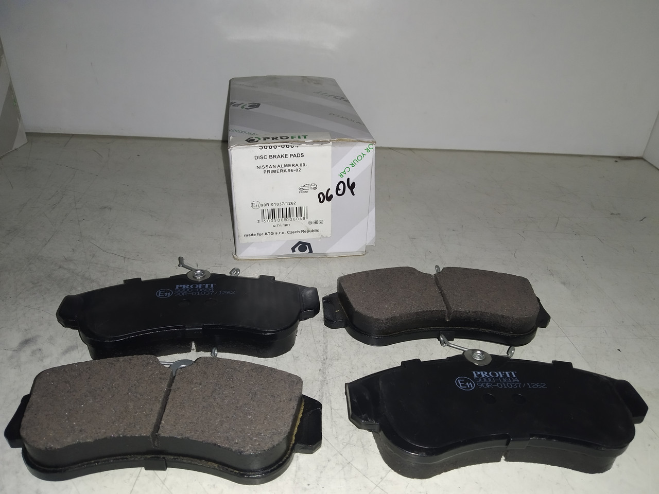 PROFIT Колодки гальмівні передні NISSAN ALMERA, PRIMERA 1.5DCI, 1.6 90.06-,03.01-, фото 1