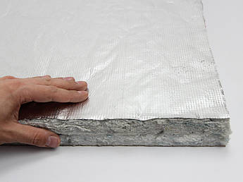 Шумоізоляція для авто повстяна фольгована VOF-50K, вологостійка, самоклейка, 100×60 см товщина 50 мм