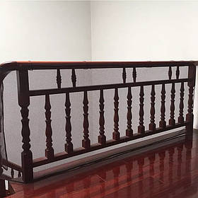 Захисна сітка на сходи від дітей 200*78см. Чорна. (00241)