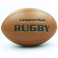 М'яч для регбі RUGBY Liga ball SP-Sport RG-0392 No9 коричневий