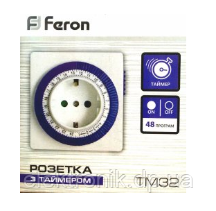 Розетка з таймером Feron TM32