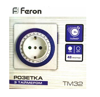 Розетка з таймером Feron TM32