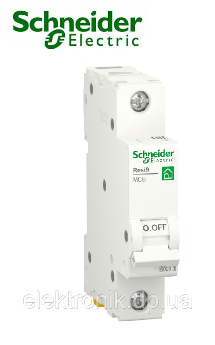 Автоматичний вимикач 1P 16А C Schneider-Electric RESI9 6 кА R9F12116