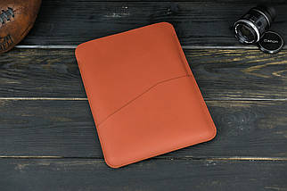 Шкіряний чохол для MacBook Air 13" (2018-2021) Дизайн №30, шкіра Grand, колір Коньяк, фото 5