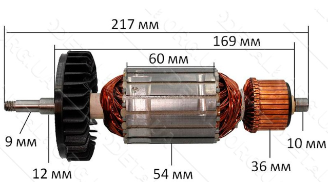 Якорь на болгарку Makita GA9040S, фото 1