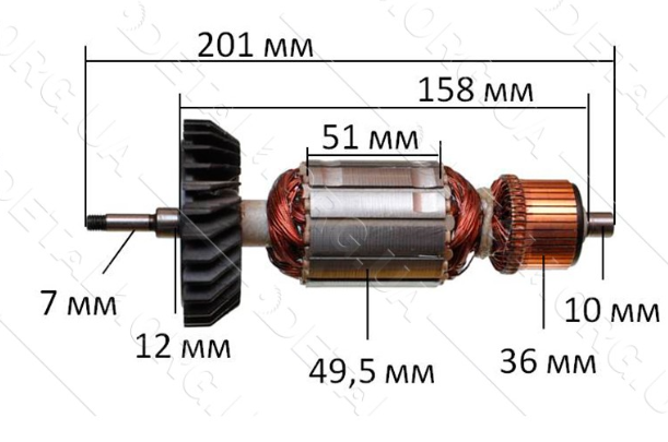 Якір на болгарку Makita GA9050, фото 1