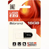 Маленькая флешка для магнитолы Mibrand USB2.0 Scorpio 16GB Black