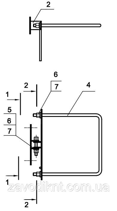 Кронштейн КРЗ04 180н/3-29, фото 1