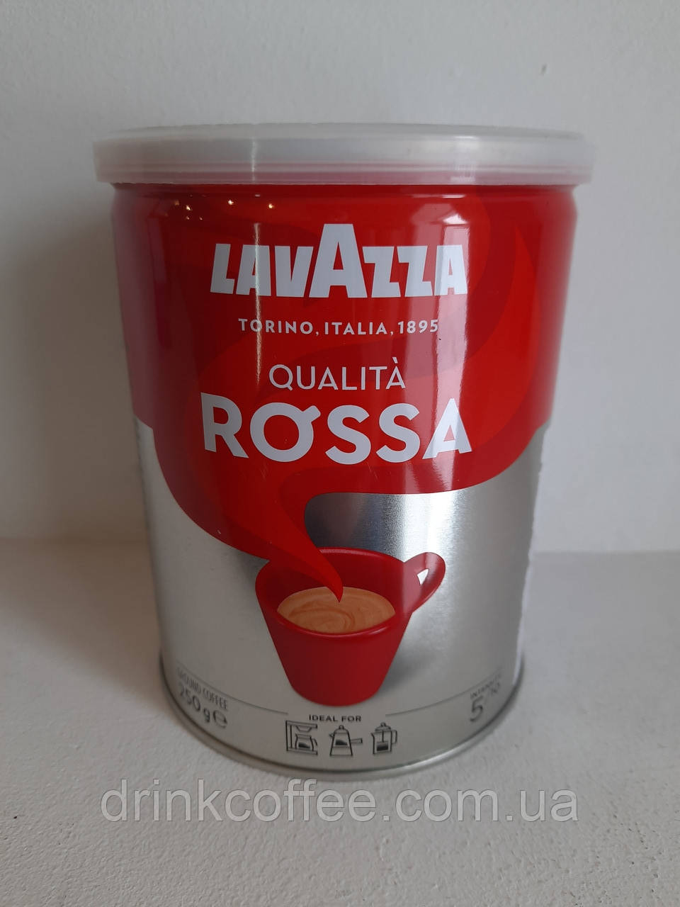 Кава мелена Lavazza Qualita' Rossa ж/банка Італія 250g