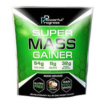 Високовуглеводний гейнер для набору ваги Powerful Progress Super Mass Gainer 4 кг, фото 5