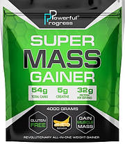 Високовуглеводний гейнер для набору ваги Powerful Progress Super Mass Gainer 4 кг, фото 6