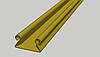 Профіль Зигзаг  без пружини для кріплення плівки у теплиці, товщина 0,7 мм, фото 3