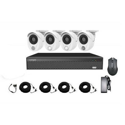 Розумний комплект AHD відеоспостереження на 4 камери 2 Мп 1080P Longse Smart-CS200