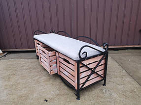 Пуф кований LOFT малий. Банкетка, фото 3