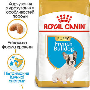 Сухий корм Royal Canin French Bulldog Puppy для цуценят, 1КГ