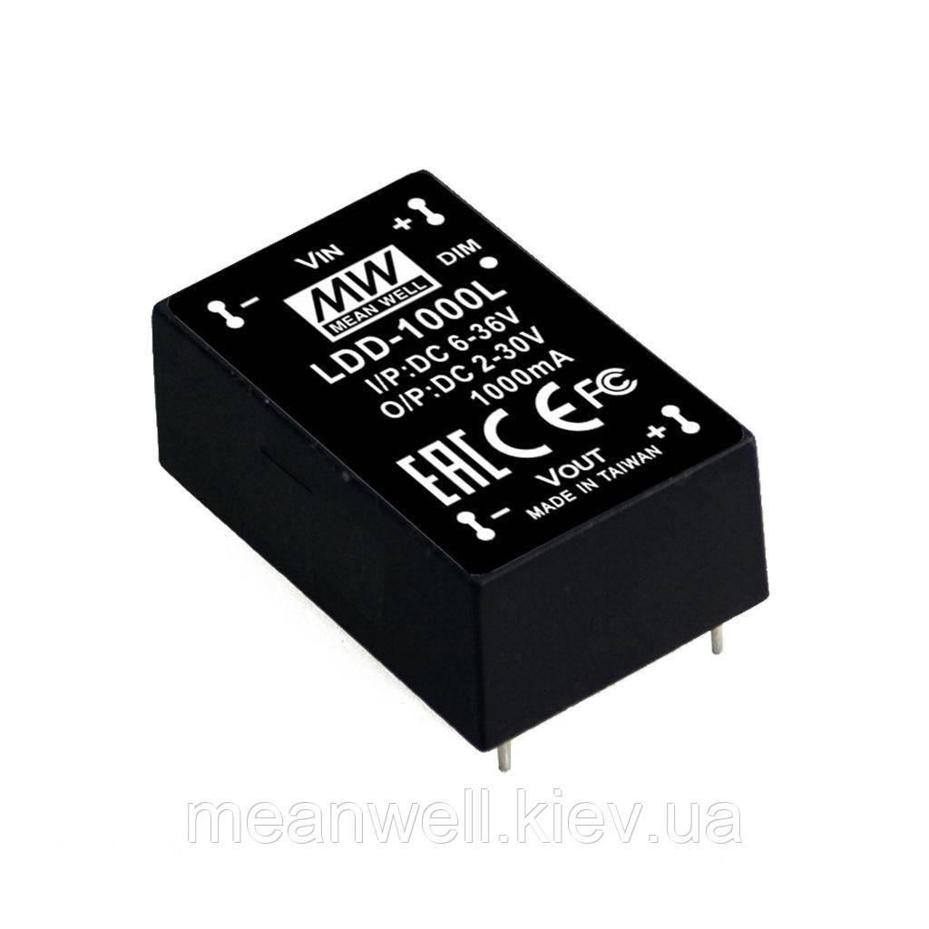 LDD-700L DC DC драйвер світлодіодів Mean Well Vin 9 - 36VDC, Vout 2 - 32VDC, 700ma