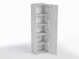 Шафа з полицями Moreli TS-013 Ш 600 / В 2180 / Г 520 мм Бетон, фото 4