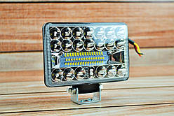 Фара LED прямокутна 108W 6000K (36 діодів) (13,5 см х 9 см  х 3см) (ближний + дальний)