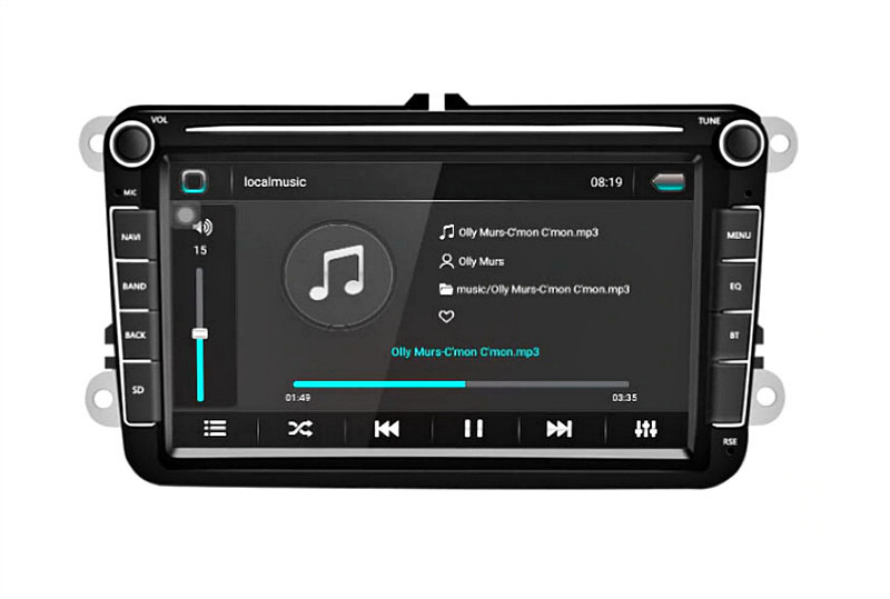 Штатна магнітола Android Volkswagen Golf 6 Екран 8" 2/16 Гб Автомагнітола Андроїд 9 GPS Wi-Fi