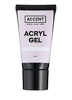 Акрил-гель для нігтів Accent Acryl Gel Clear 001 Прозорий 30 г