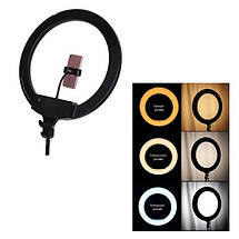 Кільцева LED лампа Ring Fill Light 33 см + штатив 2 м Набір блогера, фото 5