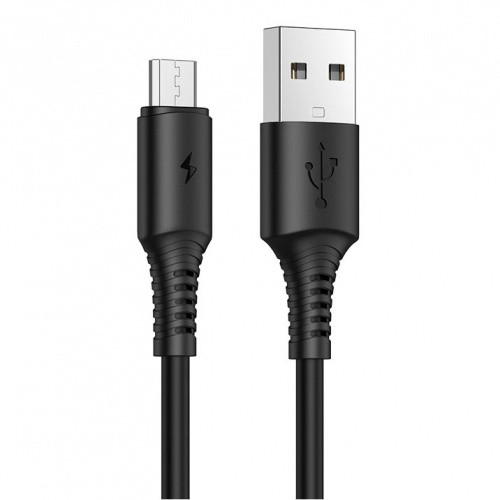 Кабель Borofone BX47 Coolway USB - MicroUSB 2.4A/1m (Black)