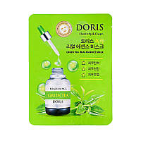 Тканевая маска для лица ампульная с зеленым чаем Doris Green Tea Essence Mask