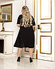 Сукня БАТАЛ міді чорне, фото 9