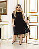 Сукня БАТАЛ міді чорне, фото 10