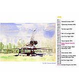 Календар авіаційний "Акварельна Авіація 2022", формат А5, настільний, фото 2