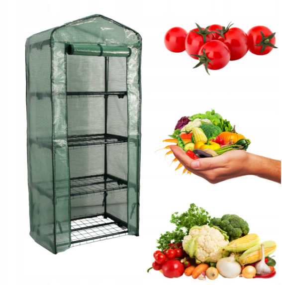 Садова міні-теплиця з фольги GardenLine 70 x 48 x 162 см, фото 1