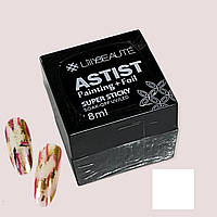 Клей для лиття фольги і дизайну нігтів Lilly Beaute Astist 8мл білий